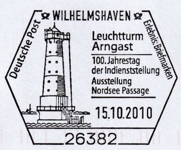 Lighthouses 2010 Germany Arngast postmark
