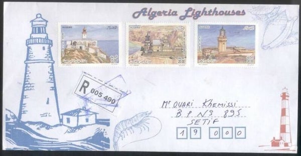 Lighthouses 2013 Algeria envelope 1