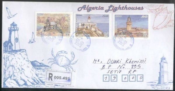Lighthouses 2013 Algeria envelope 2