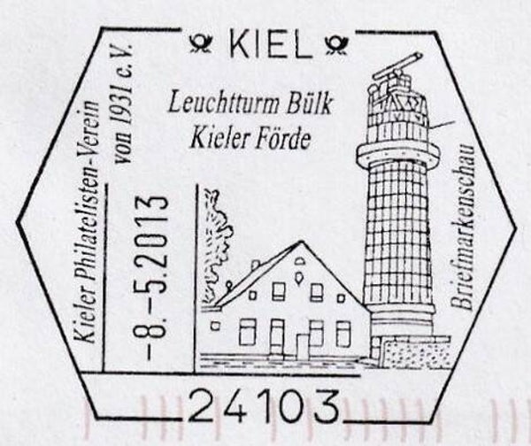 Lighthouses 2013 Germany Bülk Kieler Förde postmark