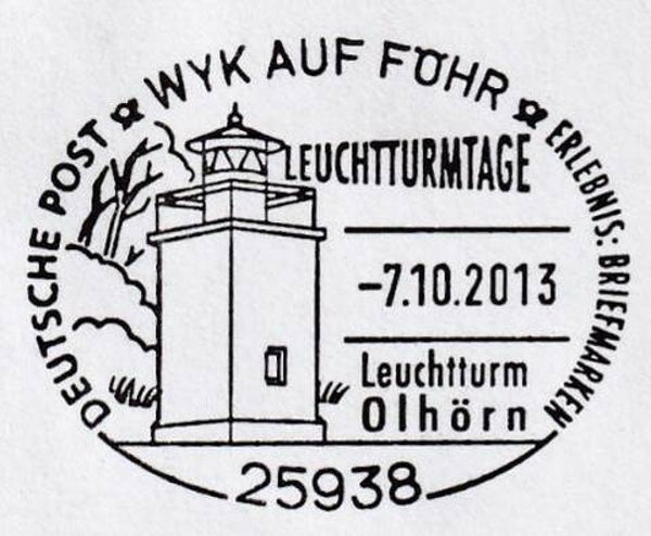 Lighthouses 2013 Germany Olhörn postmark