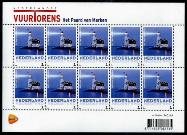 Lighthouses 2014 Netherlands Marken sheet