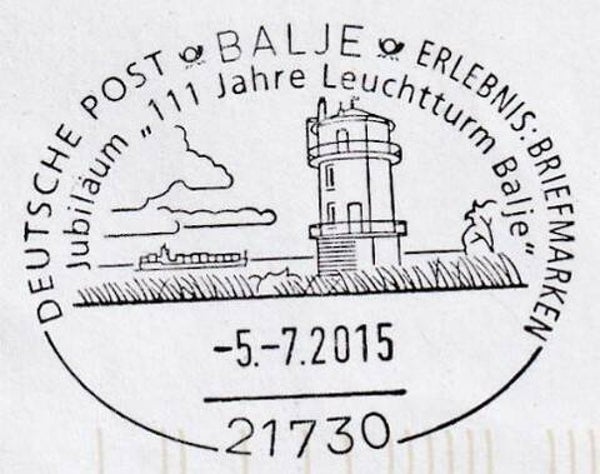 Lighthouses 2015 Germany Balje postmark