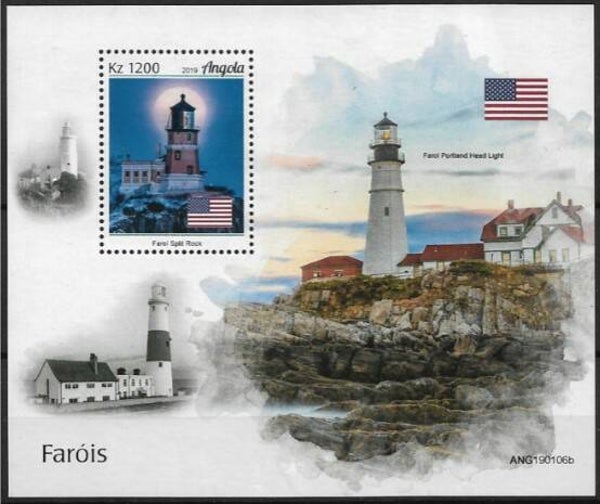 Lighthouses 2019 Angola block