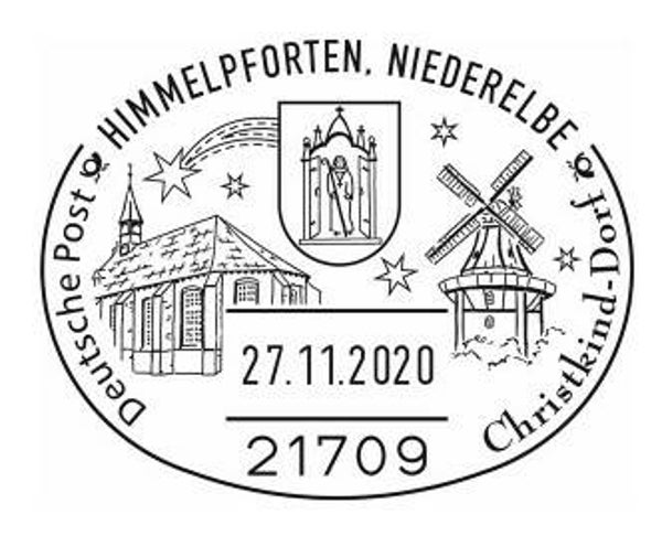 2106 Mills 2020 Germany Windmills postmark