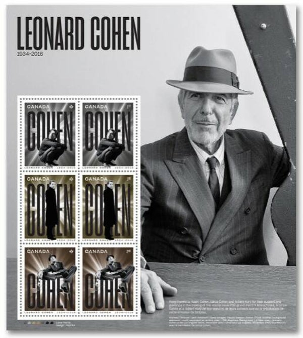 2106 Music 2019 Canada Leonard Cohen minature sheet