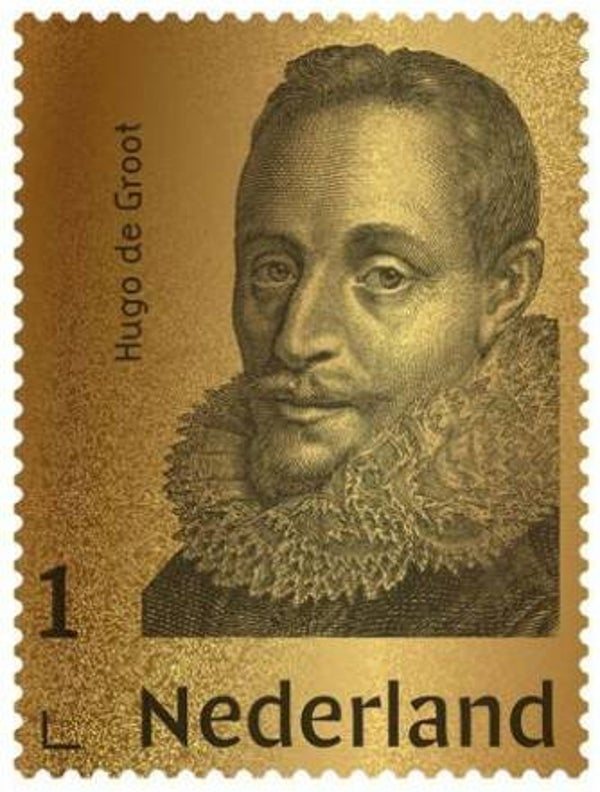 2106 Persons 2021 Netherlands Humanist Hugo de Groot Grotius golden stamp