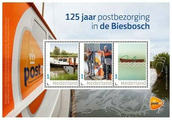 2106 Post 2021 Netherlands Post Delivery minature sheet