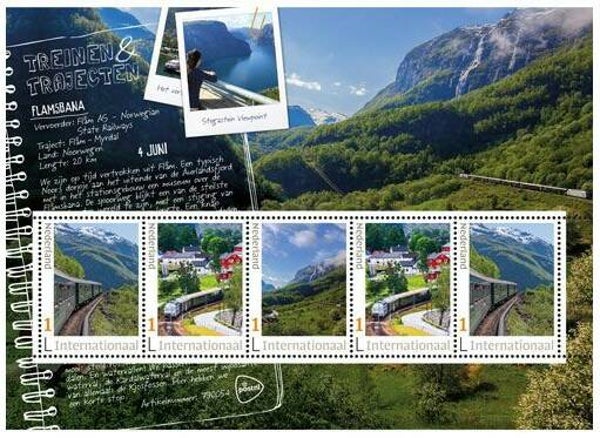 2106 Railways 2021 Netherlands Trains Norway miniature sheet