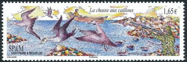 2106 Shipping 2010 St Pierre & Miquelon Sloop stamp