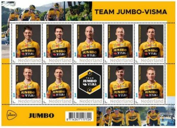 2106 Sports 2021 Netherlands Cycling Team Jumbo Visma miniature sheet