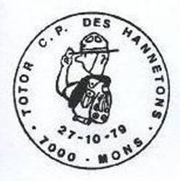 2110 Cartoons Comics BD 1979 Belgium Totor Tintin Kuifje Hergé postmark