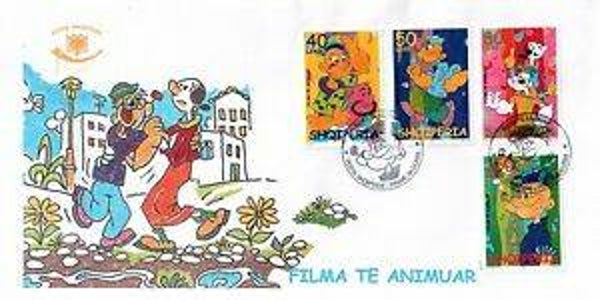 2110 Cartoons Comics BD 2003 Albania Walt Disney Popeye FDC