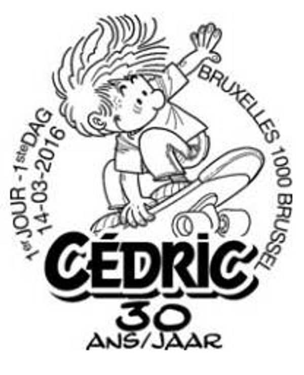 2110 Cartoons Comics BD 2016 Belgium Cédric postmark Brussels 1