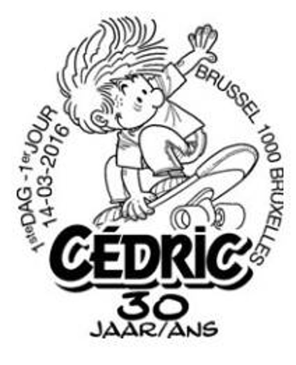 2110 Cartoons Comics BD 2016 Belgium Cédric postmark Brussels 2
