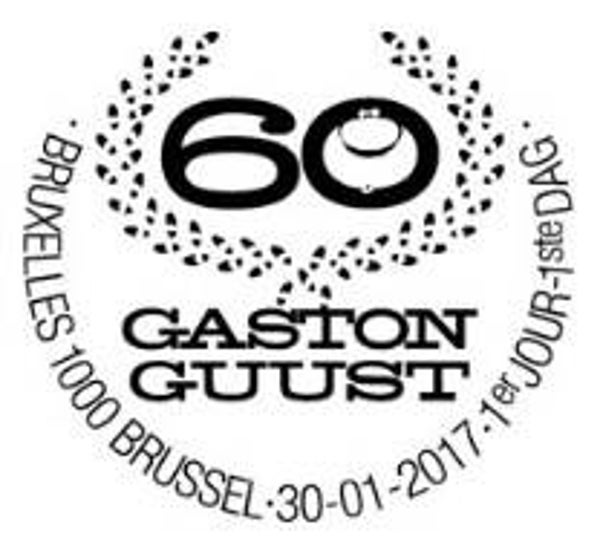 2110 Cartoons Comics BD 2017 Belgium Gaston Lagaffe Guust Flater postmark Brussels 2