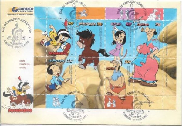 2110 Cartoons Comics BD 2004 Argentina Patoruzito FDC 1
