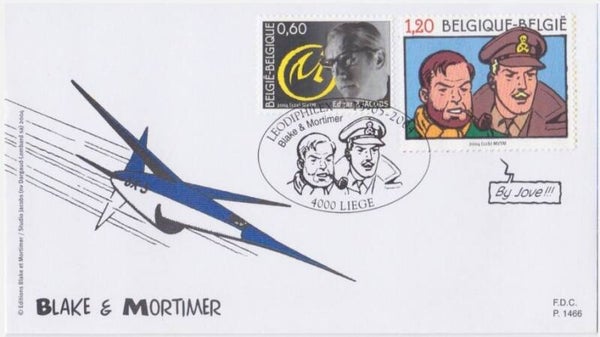 2110 Cartoons Comics BD 2004 Belgium Blake & Mortimer by Edgar P. Jacobs FDC 1
