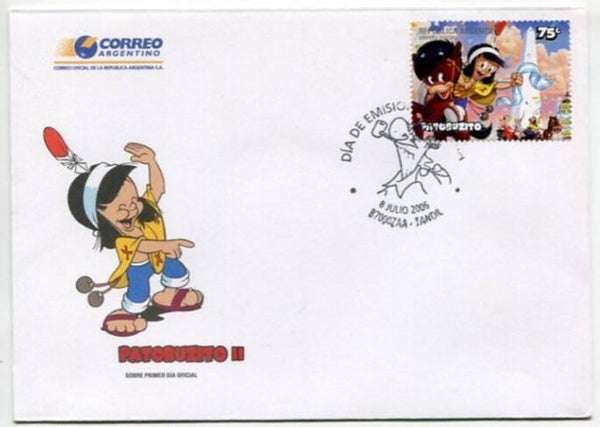2110 Cartoons Comics BD 2006 Argentina Patoruzito FDC 1