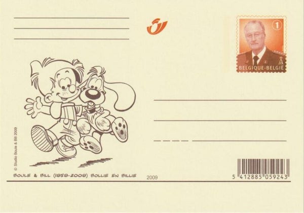 2110 Cartoons Comics BD 2009 Belgium Boule & Bill Bollie & Billie by Jean Roba postcard