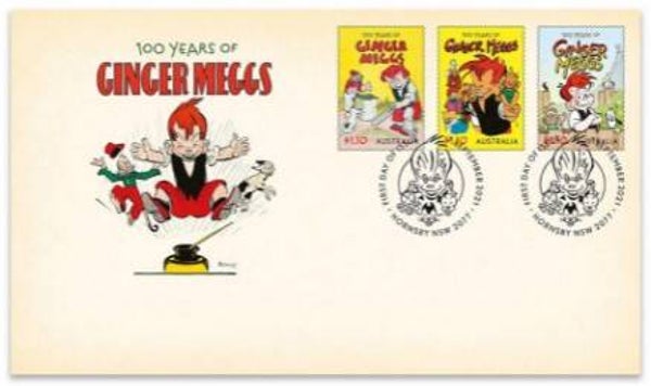 2110 Cartoons Comics BD 2021 Australia Ginger Meggs FDC 1