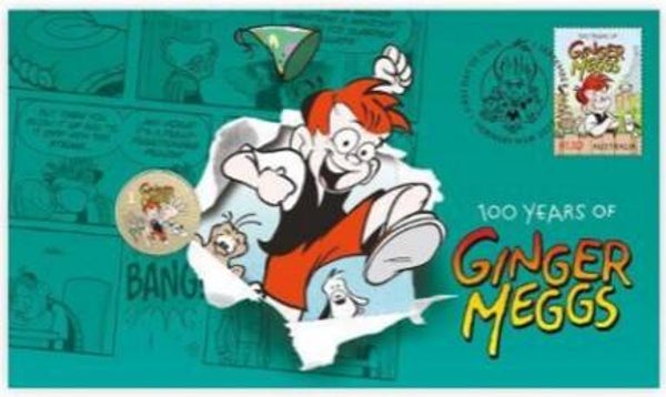 2110 Cartoons Comics BD 2021 Australia Ginger Meggs numismatic cover 2