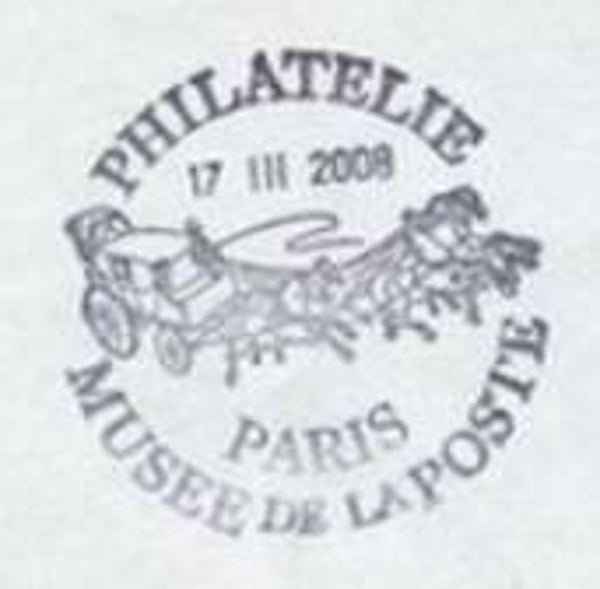 2110 Transport 2008 France Carriage Horses Paris postmark