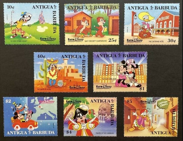 2203 Cartoons Comics BD 1993 Antigua & Barbuda Mickey Mouse Opening Euro Disneyland Paris serie