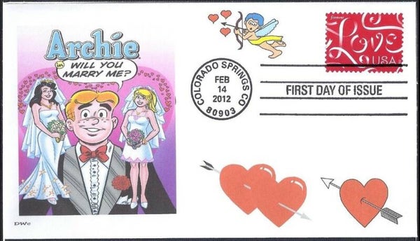 2203 Cartoons Comics BD 2012 USA Archie FDC 2