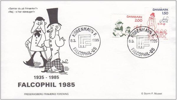 2204 Cartoons Comics BD 1982 Denmark Robert Storm Petersen FDC