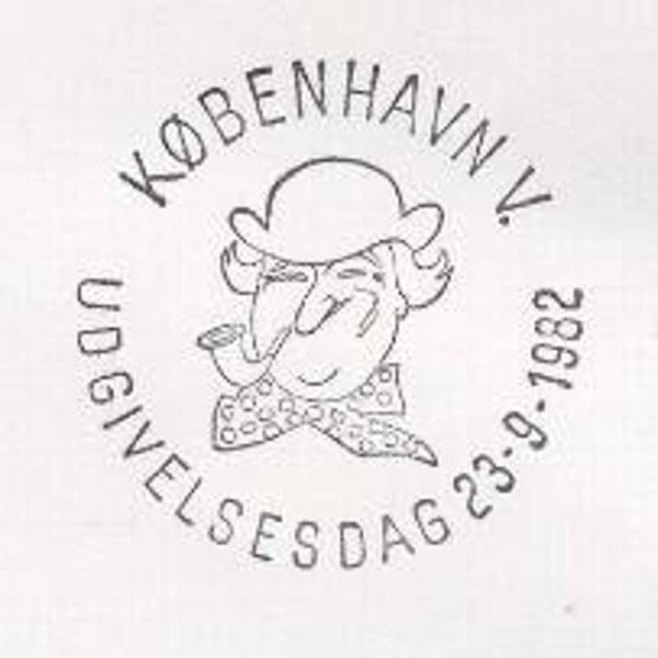 2204 Cartoons Comics BD 1982 Denmark Robert Storm Petersen postmark