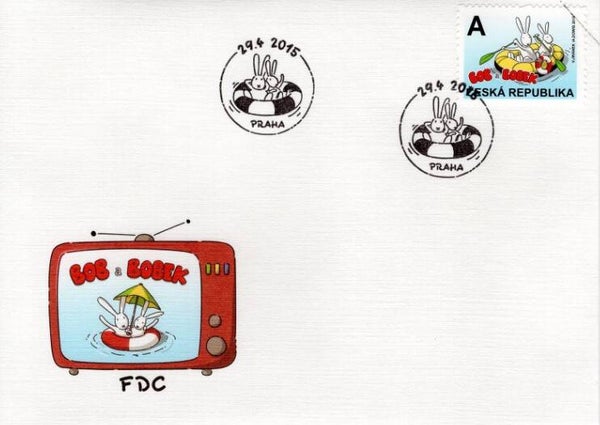 2204 Cartoons Comics BD 2015 Czech Republic Bob & Bobek FDC 2