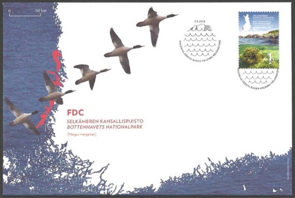 2206 Birds 2012 Finland Ducks FDC