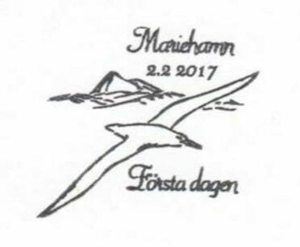 2206 Birds 2017 Finland Gull postmark