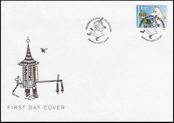 2206 Cartoons Comics BD 2004 Finland Moomins Muumit by Tove Jansson FDC 1