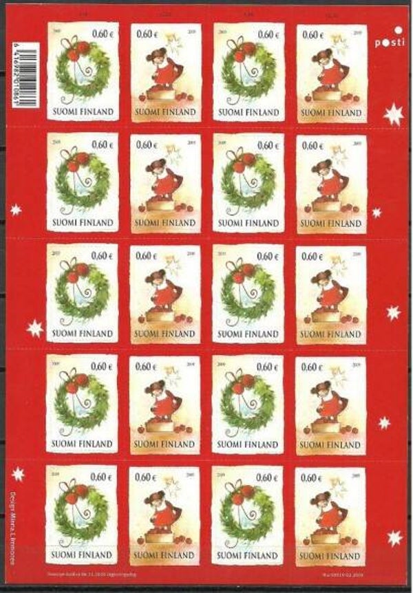 Cartoons Comics BD 2009 Finland Christmas sheet