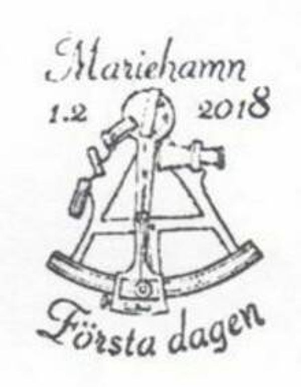 2206 Geodesy 2017 Aland Sextant postmark