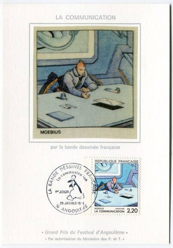 2207 Cartoons Comics BD 1988 France Communication Post Moebius maximum card