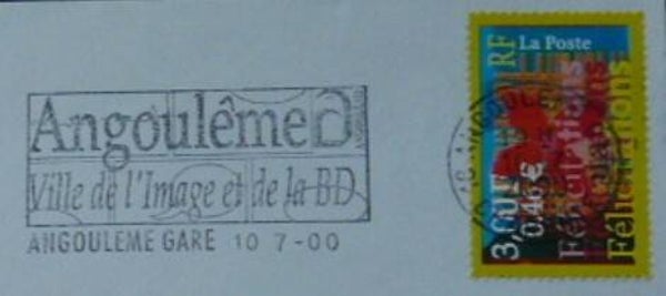 2207 Cartoons Comics BD 2000 France Ville de L'image et de la Bande Dessinee Angouleme postmark