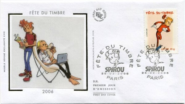 2207 Cartoons Comics BD 2006 France Spirou Robbedoes by Jijé Paris FDC 2
