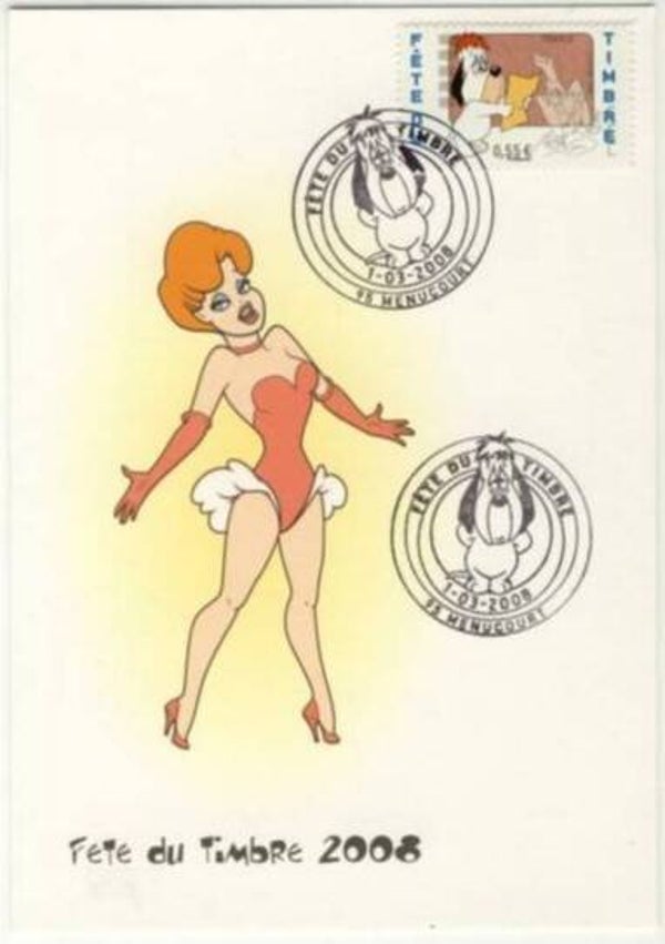 2207 Cartoons Comics BD 2008 France Droopy by Ted Avery Menucourt maximum card