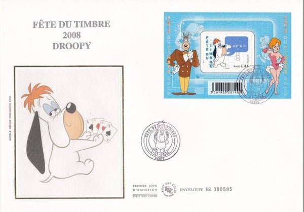 2207 Cartoons Comics BD 2008 France Droopy by Ted Avery Paris FDC 1