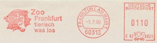 2208 Animals 1999 Germany Monkey Chimpanzee meter