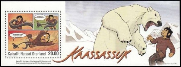 2209 Cartoons Comics BD 2011 Greenland Kaassassuk by Christian Fleischer Rex souvenir block