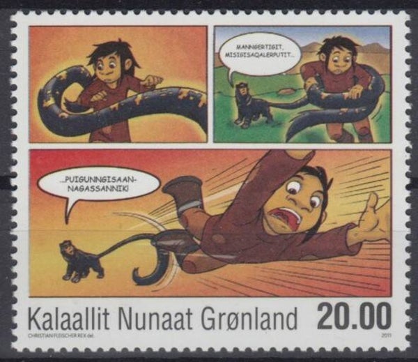2209 Cartoons Comics BD 2011 Greenland Kaassassuk by Christian Fleischer Rex stamp