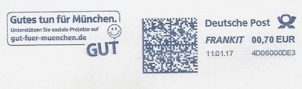 2209 Cartoons Comics BD 2017 Germany Smiley Emoji Doing something good for München meter