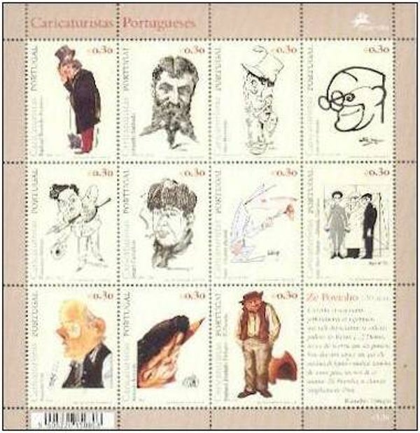 Arts Cartoons Comics BD 2005 Portugal souvenir sheet