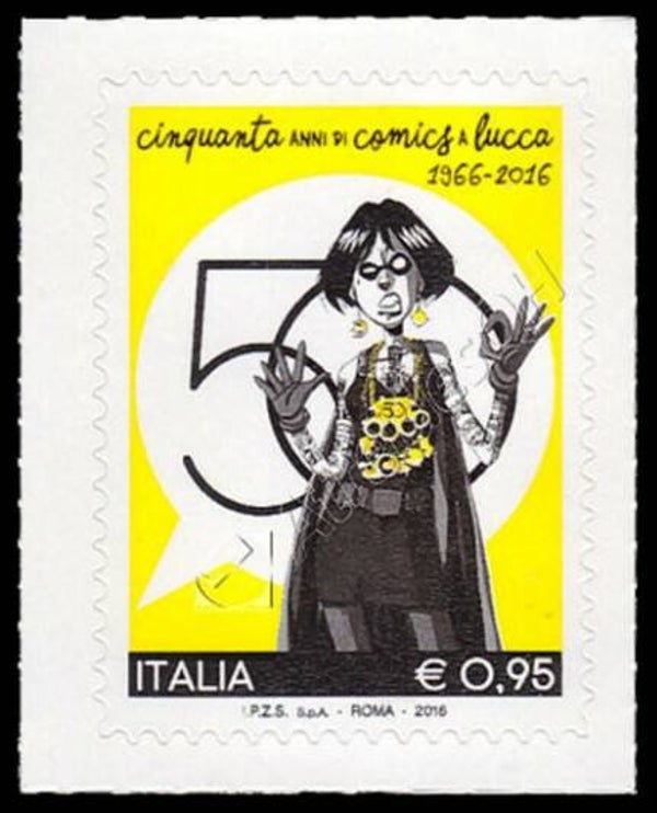 Arts Cartoons Comics BD 2016 Italy stamp