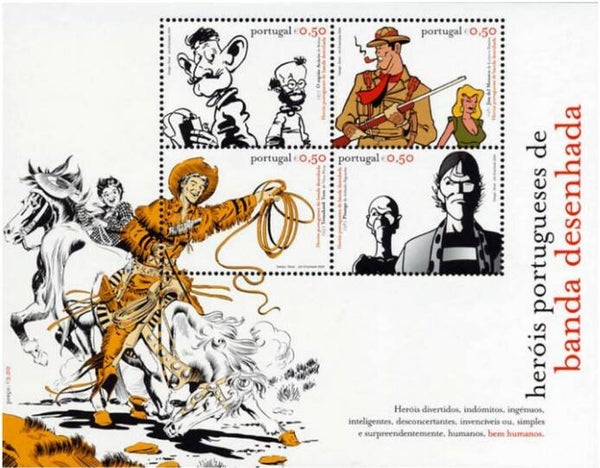 Arts Cartoons Comics BD Banda Desenhada 2004 Portugal miniature sheet
