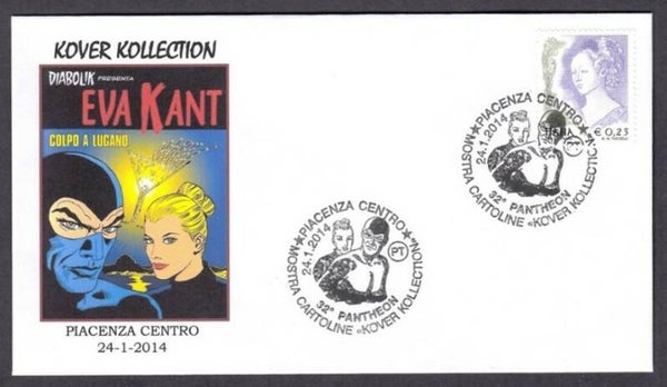 Arts Cartoons Comics BD Diabolik 2014 Italy FDC_1